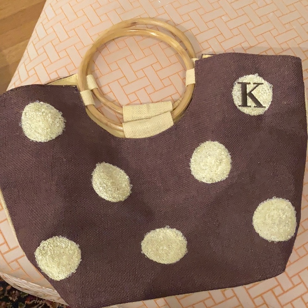 K Monogram Tote Bag